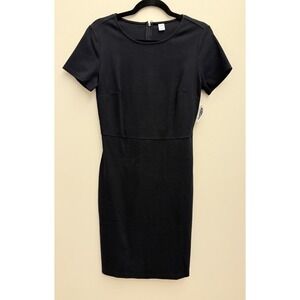 Old Navy Black Short Sleeve Sheath Dress